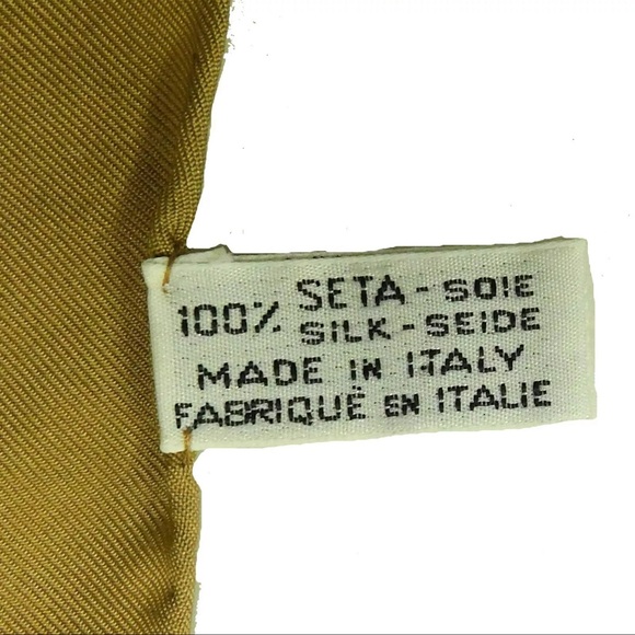 AUTH Celine Chain Pattern Silk Scarf - Picture 3 of 5